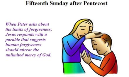 Sunday, September 17, 2017 Fifteenth Sunday after Pentecost
