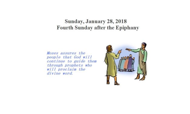 Sunday, January 28, 2018 Fourth Sunday after the Epiphany