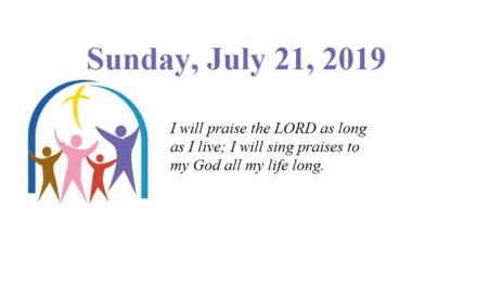 Sunday, July 21, 2019