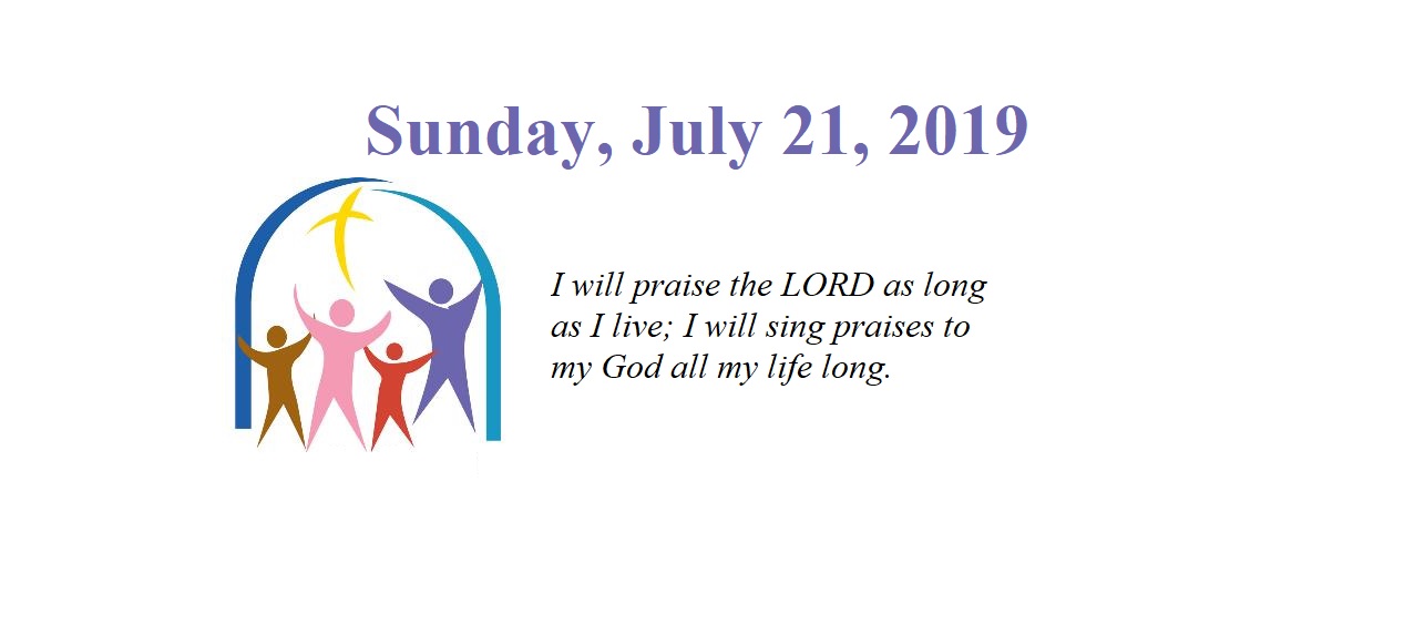 Sunday, July 21, 2019