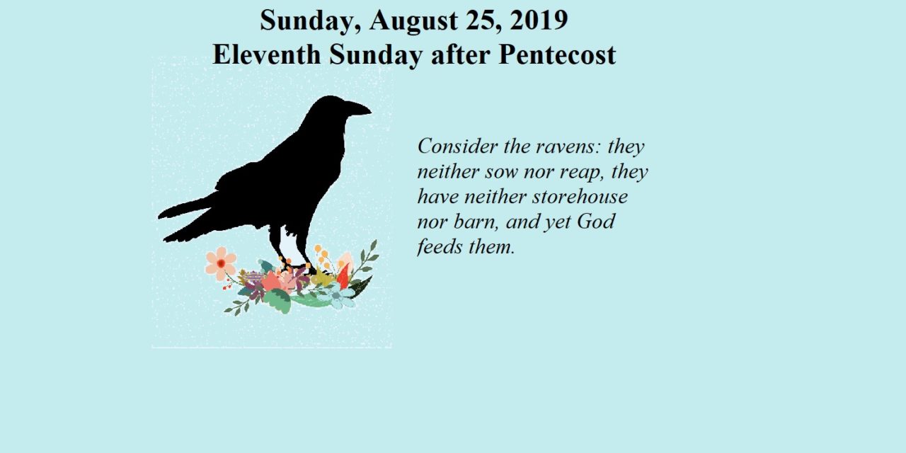 Sunday, August 25, 2019