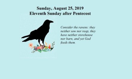 Sunday, August 25, 2019