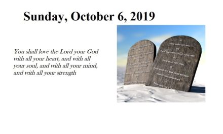 Sunday October 6, 2019