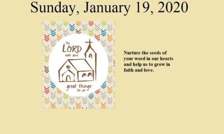Sunday January 19, 2020