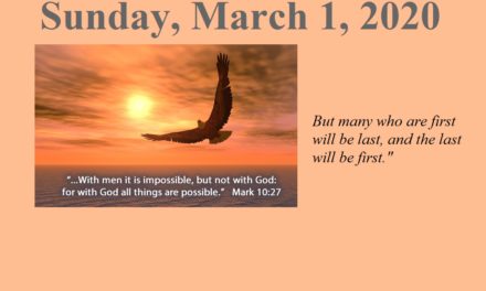 Sunday, March 1, 2020