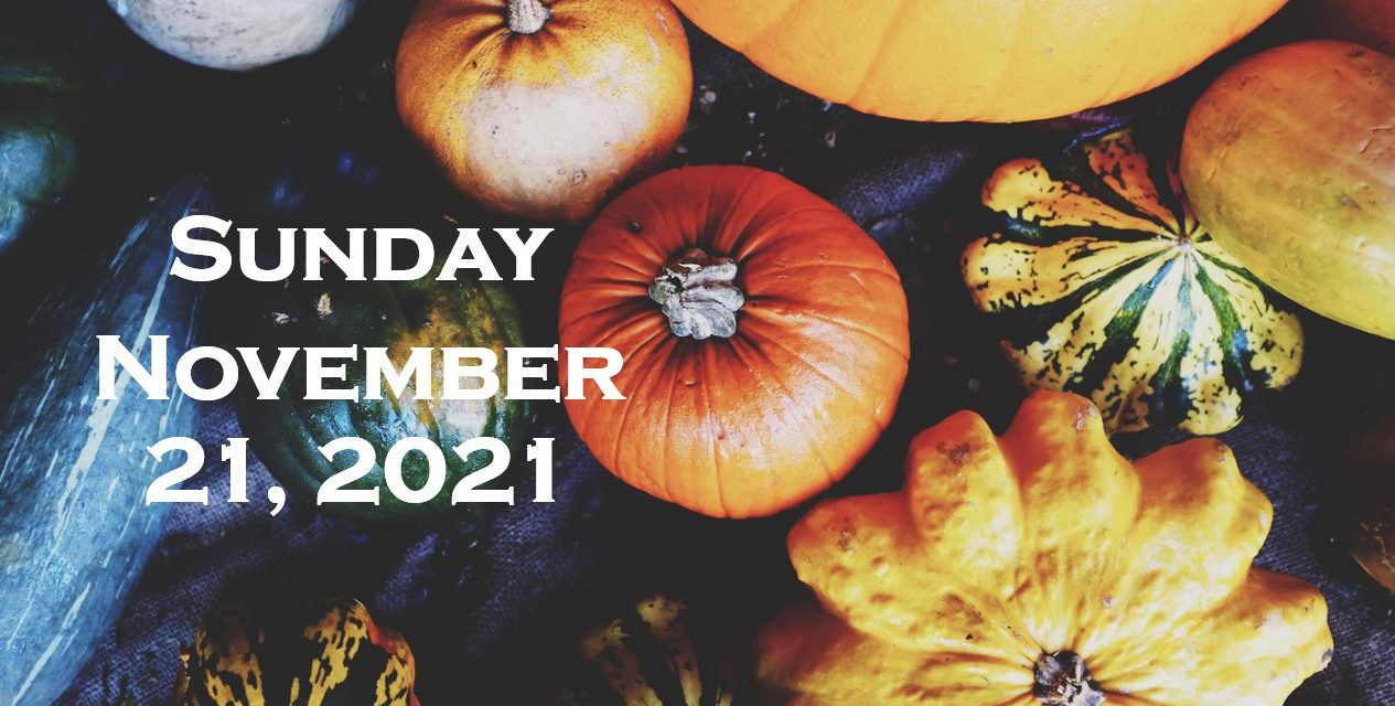 Sunday November 21, 2021
