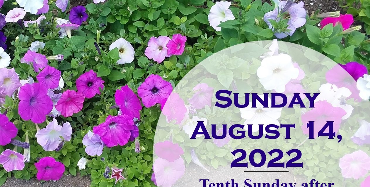 Sunday August 14, 2022