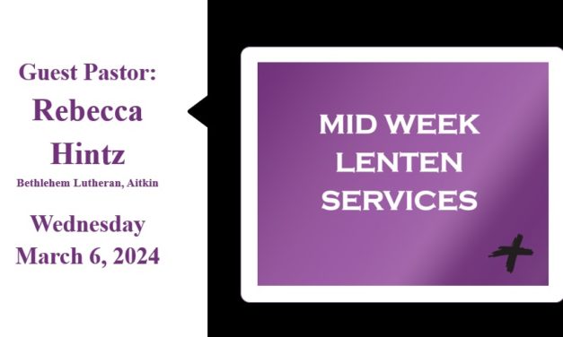 Midweek Lenten Worship-March 6, 2024