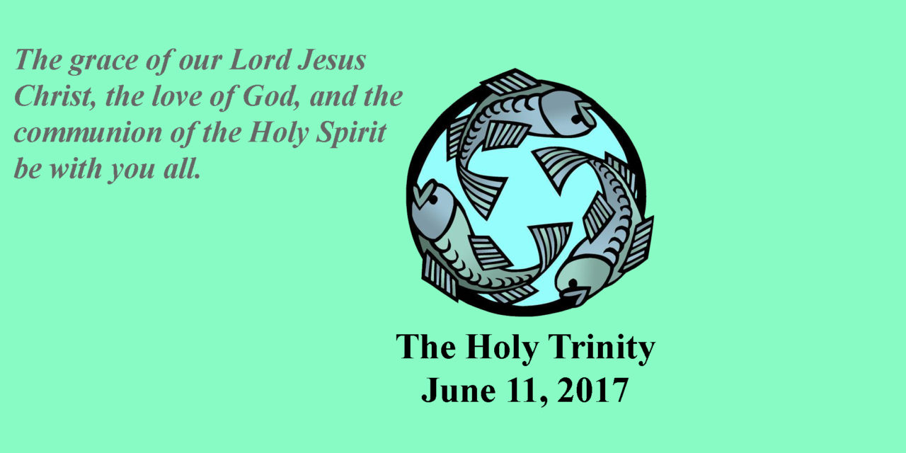 Sunday, June 11, 2017 The Holy Trinity