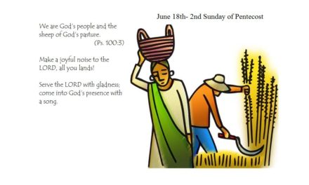 June 18th- 2nd Sunday of Pentecost