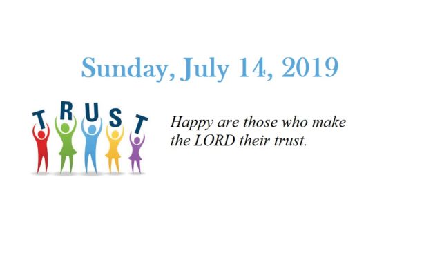 Sunday, July 14, 2019