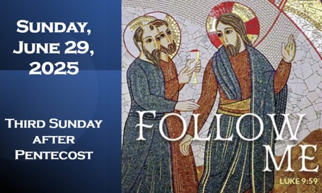 Sunday, June 29, 2025 ~ 3rd Sunday after Pentecost