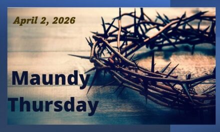 Maundy Thursday, April 2, 2026