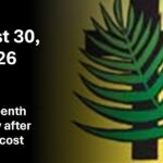 Sunday August 30, 2026 – 14th Sunday after Pentecost