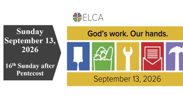 Sunday September 13, 2026 ~ God’s Work-Our Hands-16th Sunday after Pentecost