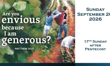 Sunday September 20, 2026 ~ 17th Sunday after Pentecost